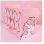 Kids Bookends Bookcase Student Metal Adjustable Book Racks Books Holder Desktop Organizer Bookshelf ( pink, OneSize )