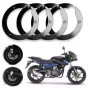 Bike Wheel Cover for 17 inch Wheel for Pulsar 150 & Universal Bike 4Pcs Set – Bike Accessories ( black, OS )