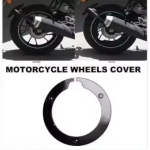 Bike Wheel Cover for 17 inch Wheel for Pulsar 150 & Universal Bike 4Pcs Set – Bike Accessories ( black, OS )