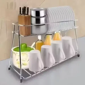 Modern Stainless Steel Rack & Holder for Kitchen ( default, OS )