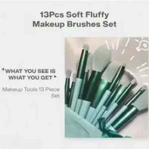 Professional FIX+ Makeup Brushes Green Colour Set of 13PCS ( green, OS )