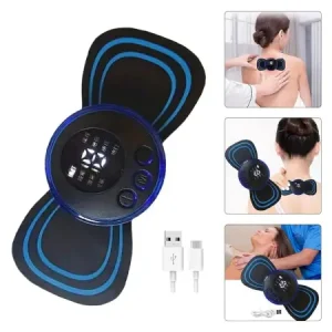 Portable USB Neck Massager Electric Neck Massager Automatic Massage Enhancer Mini Cervical Massager EMS Lymphatic Drainage Massage with Cable ( default, Standard ).