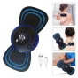 Portable USB Neck Massager Electric Neck Massager Automatic Massage Enhancer Mini Cervical Massager EMS Lymphatic Drainage Massage with Cable ( default, Standard ).