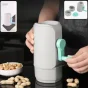 Manual hand-crank peanut sheller machine with built-in filter separator and storage portable household nut cracker - Durable Plastic ( default, OS ).