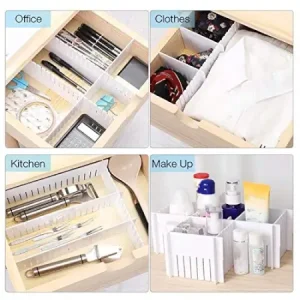 Adjustable Drawer Organizer and Kitchen Board Divider 6 pcs set ( default, Standard ).