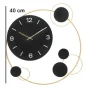 Decorative Round Iron Metal Wall Clock for Living Room, Bedroom, Office ( default, M )