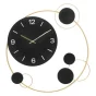 Decorative Round Iron Metal Wall Clock for Living Room, Bedroom, Office ( default, M )