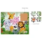 Jungle Theme 50-Piece Wooden Puzzle for Kids Colourful, Durable & Educational (8x10 inches) ( multicolor, Standard )