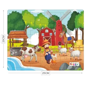 Dream Land 50pc Acrylic Puzzle Interactive & Educational, Safe & Durable for Kids ( multicolor, Standard )