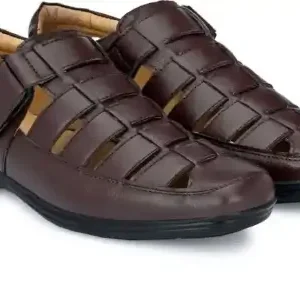 Latest Fabulous Men Sandals|Roman Sandals/Outdoor Sandal For Men's & Boys-103-Sandal-BRN ( brown, 6 )