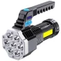 Outdoor Portable USB Rechargeable LED Flashlight with COB Side Light ( default, Standard ).