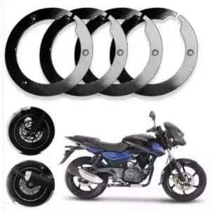 Bike Wheel Cover for 17 inch Wheel for Pulsar 150 & Universal Bike 4Pcs Set – Bike Accessories ( black, OS )
