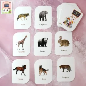 KidKraft 32-Piece Animal Flash Cards Set – Educational Learning for Toddlers & Kids ( default, OS )