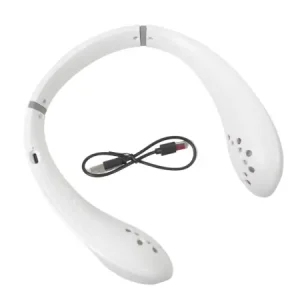 Portable Wearable Neck Fan USB Rechargeable, Hands-Free Bladeless Fan with 3 Speeds ( default, Standard ).