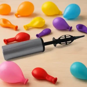 Hand Balloon Pump (24 cm) – Dual-Action Manual Air Inflator for Balloons, Toys, Inflatables & Party Decorations (1 Pc) ( default, Standard )