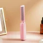 Rechargeable Mini Hair Straightener, Travel Portable USB Charging Cordless Hair Straightener Brush, Three Temperature Adjustments Flat Iron Comb (1 Pc) ( default, Standard ).