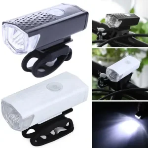 USB Rechargeable 400 Lumen Bicycle Front Headlight Cycle Light Set ( default, Standard ).