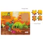 Dinosaurs Theme 50-Piece Wooden Puzzle for Kids Colourful, Durable & Educational (8x10 inches) ( multicolor, Standard )