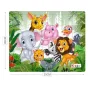 Jungle Theme 50-Piece Wooden Puzzle for Kids Colourful, Durable & Educational (8x10 inches) ( multicolor, Standard )
