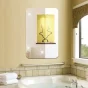 Square Acrylic Mirror Wall Sticker 30x30 cm, Self-Adhesive Plastic Mirror for Home & Bathroom Decor ( silver, Standard ).