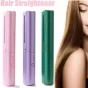 Rechargeable Mini Hair Straightener, Travel Portable USB Charging Cordless Hair Straightener Brush, Three Temperature Adjustments Flat Iron Comb (1 Pc) ( default, Standard ).